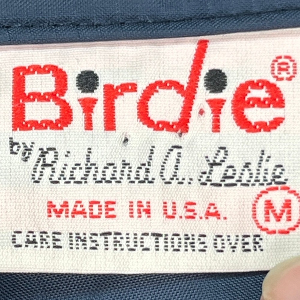 VTG Birdie by Richard A Leslie Jacket Mens Medium Blue Windbreaker Made in USA - Picture 3 of 10